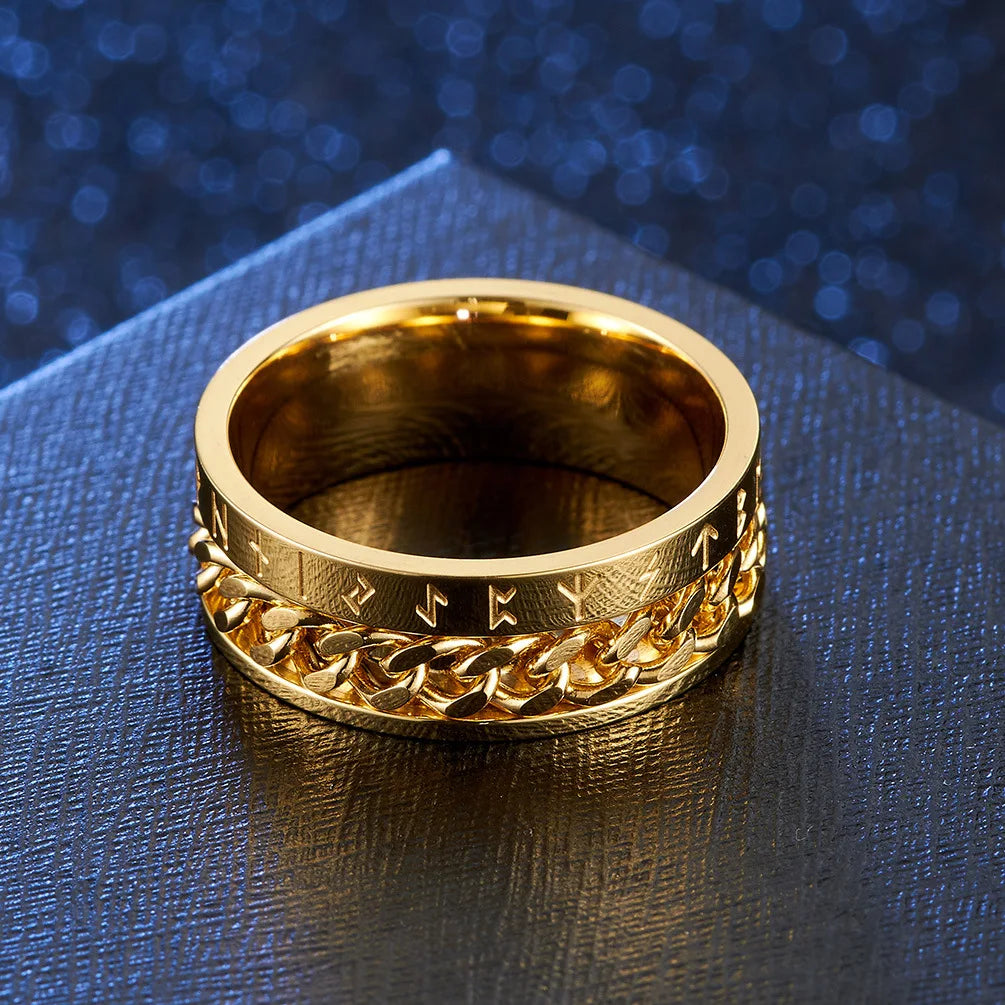 Men's Roman Fidget Spinner Ring